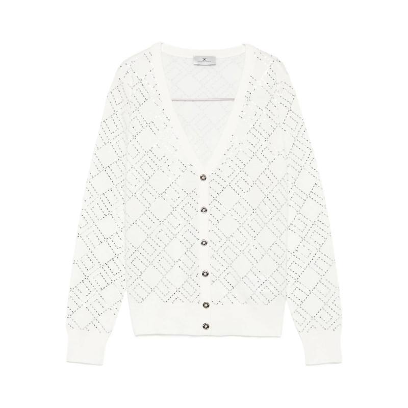 Elisabetta Franchi Geometric-pattern Cardigan