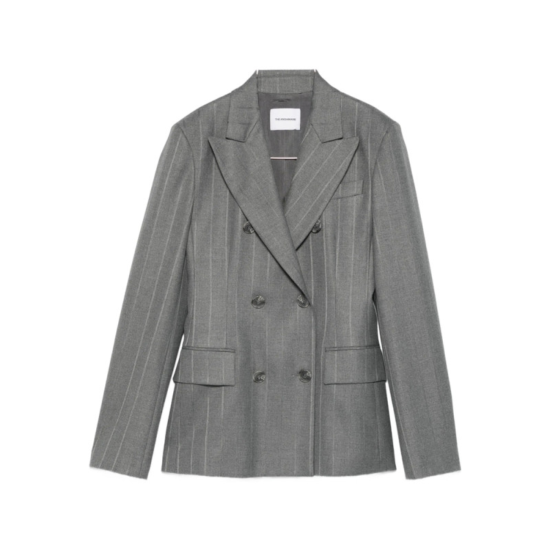 The Andamane Pinstripe Double-breasted Blazer