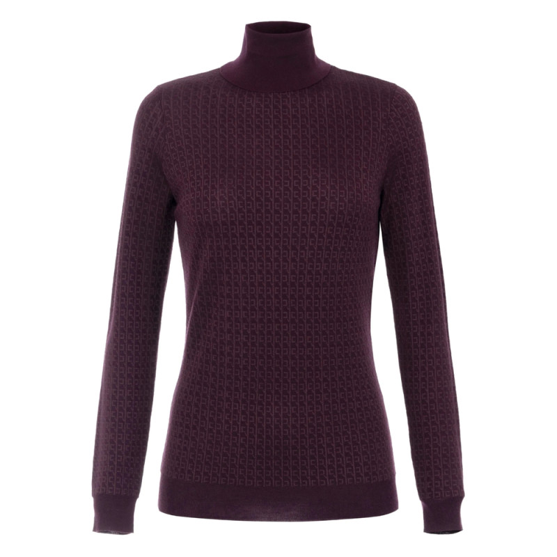 Elisabetta Franchi Jacquard Roll-neck Jumper