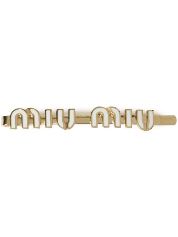 logo-lettering hairclip