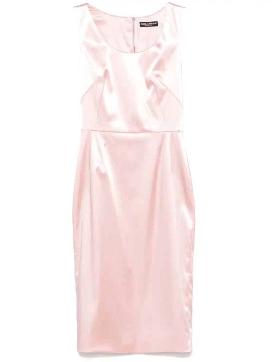 satin midi dress