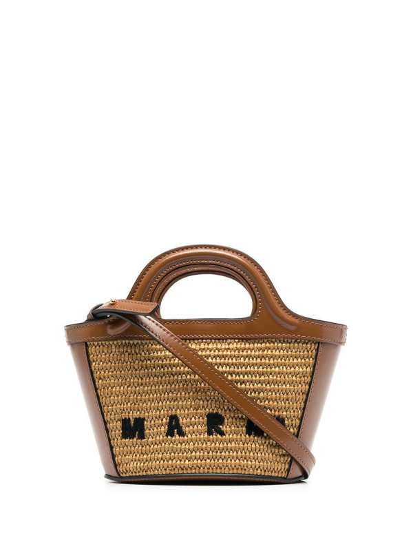 Tropicalia logo-embroidered tote bag
