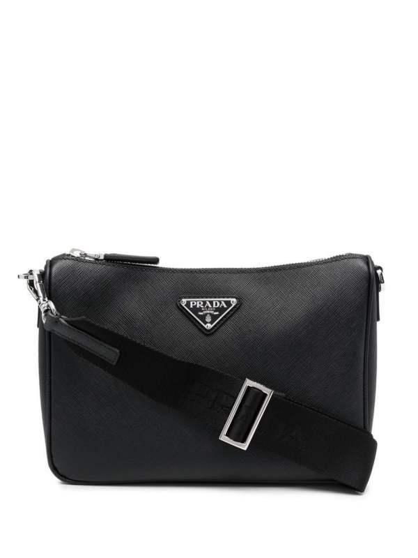 Saffiano-leather shoulder bag