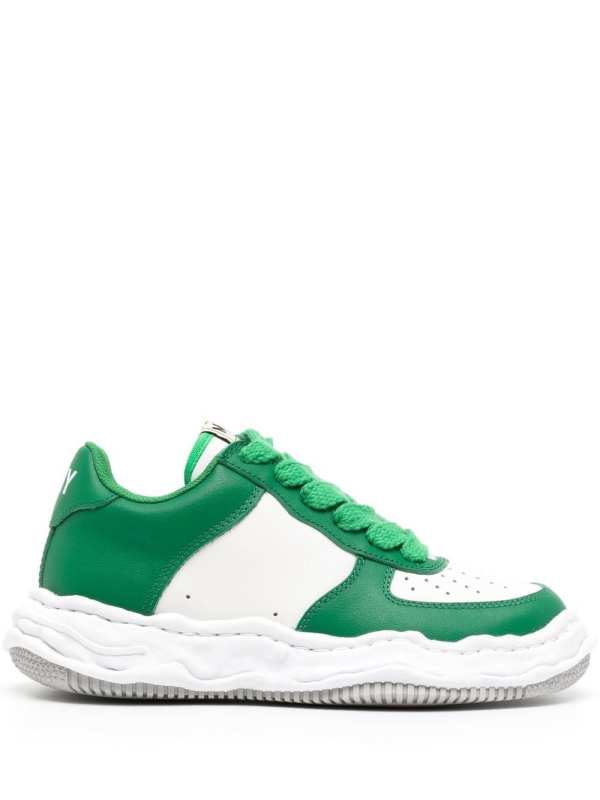 low-top panelled sneakers