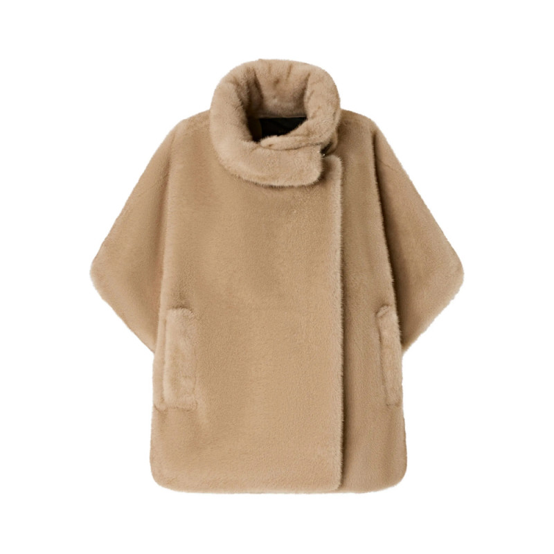 Pinko High-neck Cape Coat