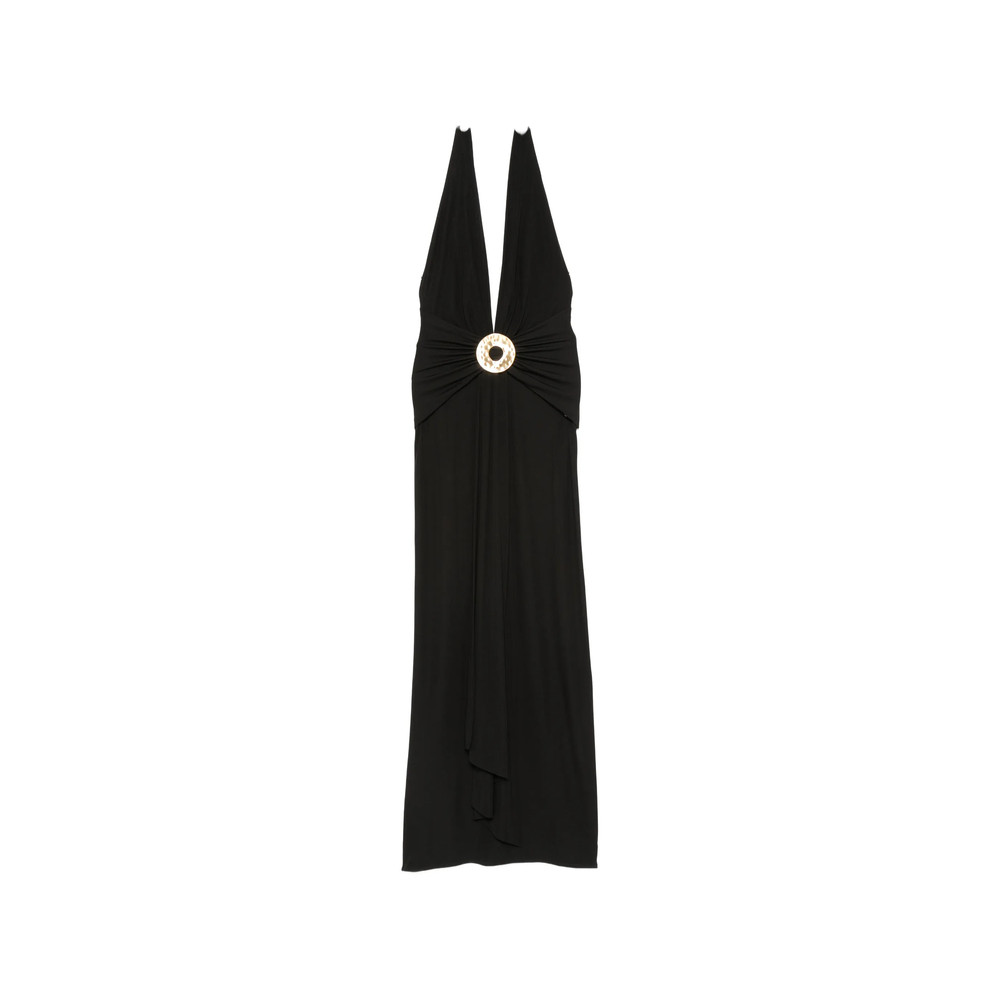 Cult Gaia Hammered-ring Halterneck Dress