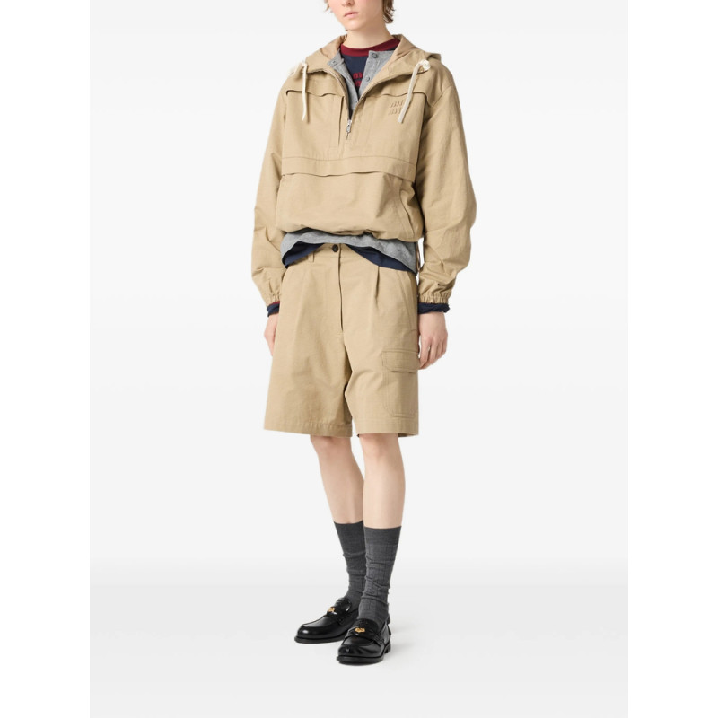 Miu Miu Half-zip Oversized Jacket