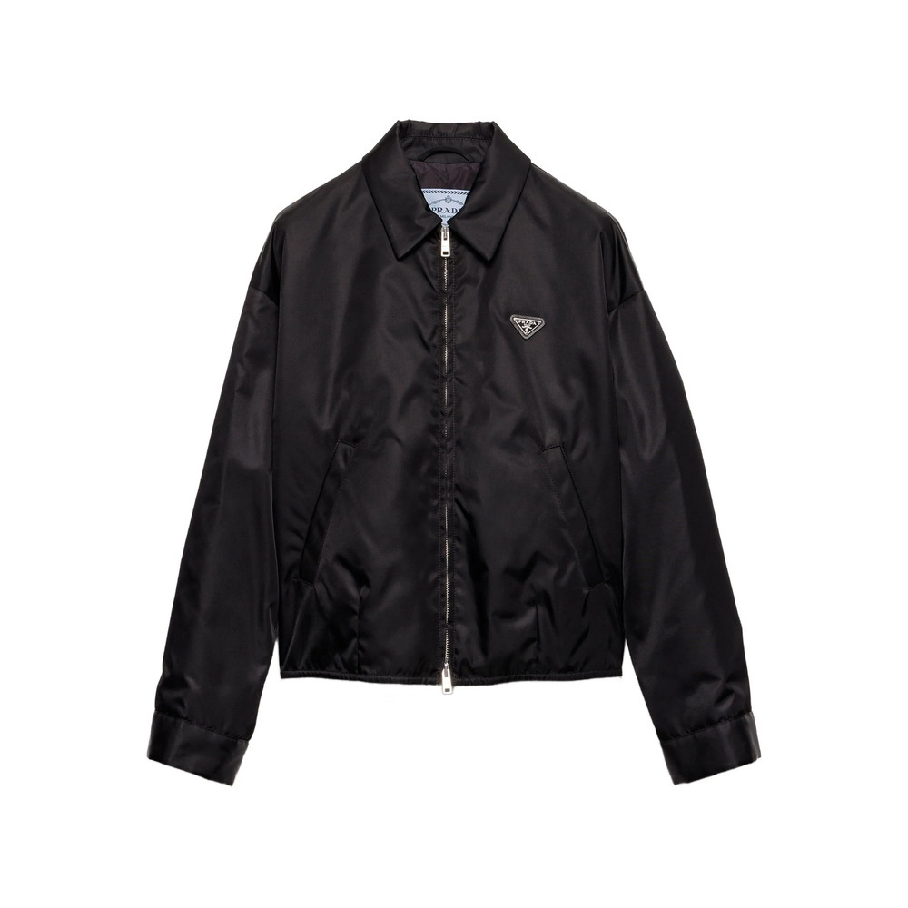 Prada Triangle-logo Shirt-collar Shirt Jacket