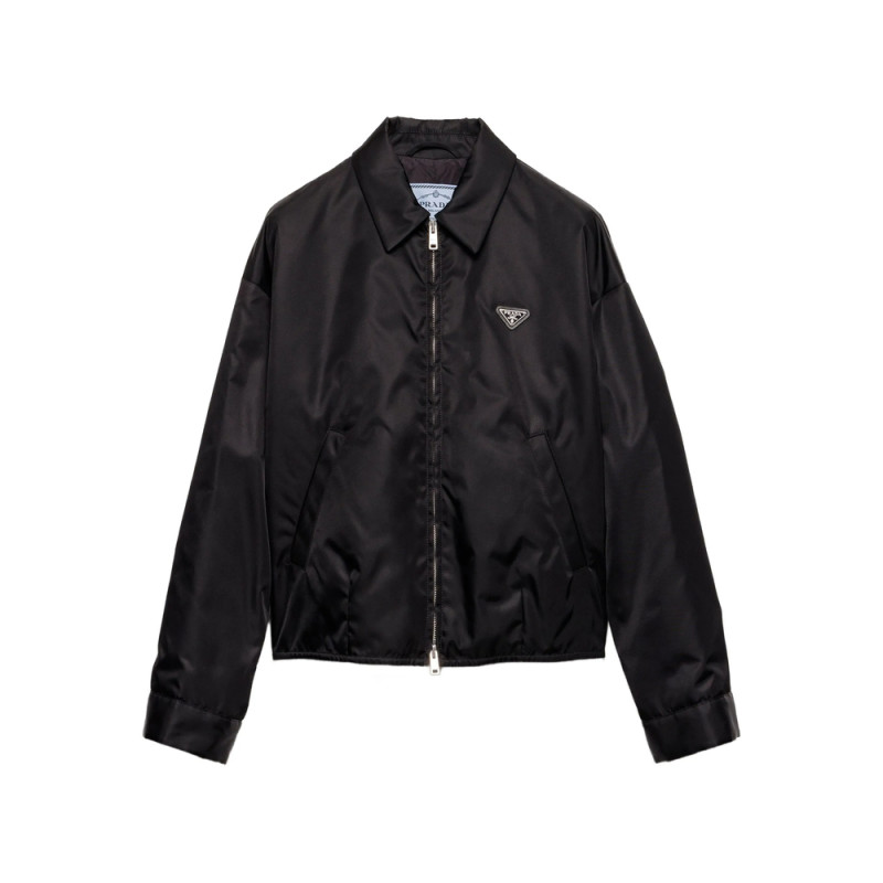 Prada Triangle-logo Shirt-collar Shirt Jacket