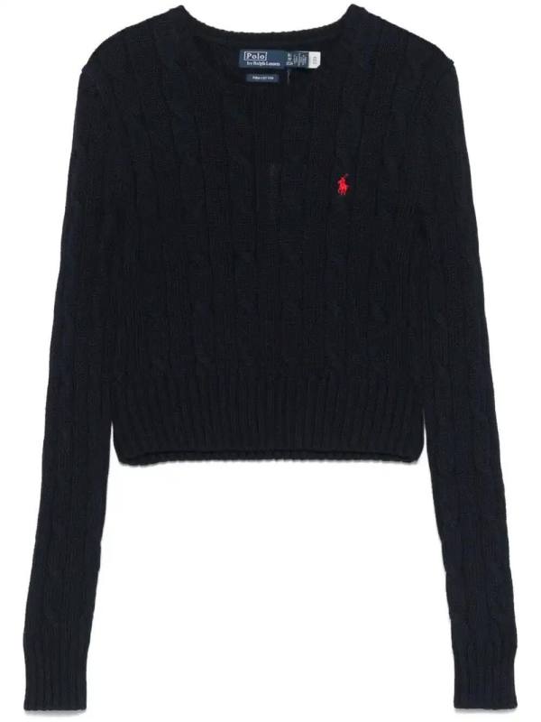 cable-knit sweater