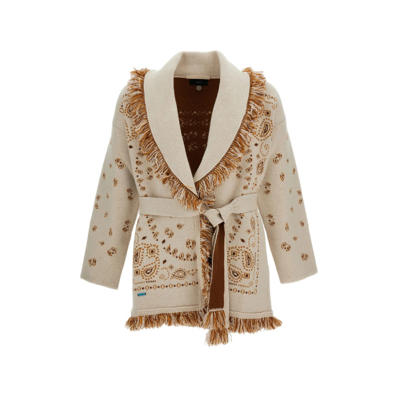 Alanui Bandana-print Cardigan