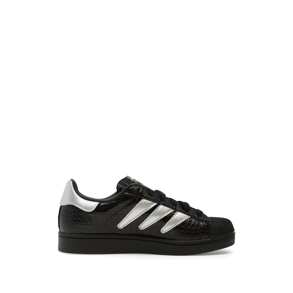 Adidas Superstar II Silver-tone Stripes Sneakers