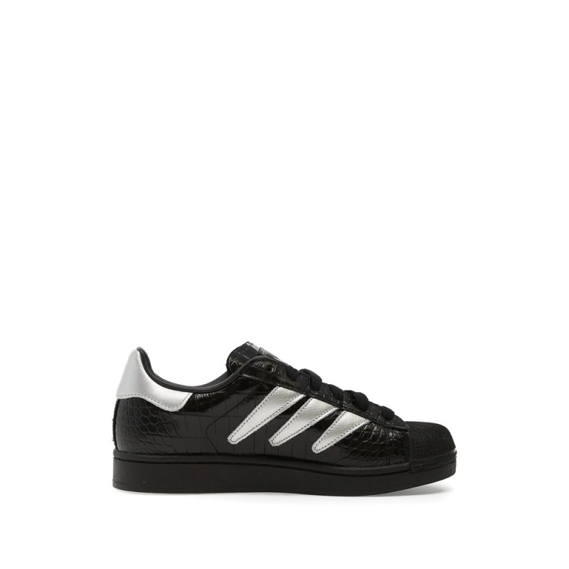 Adidas Superstar II Silver-tone Stripes Sneakers