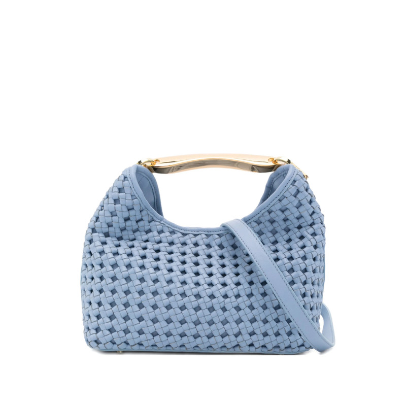 Elleme Boomerang Woven Top Handle Tote Bag