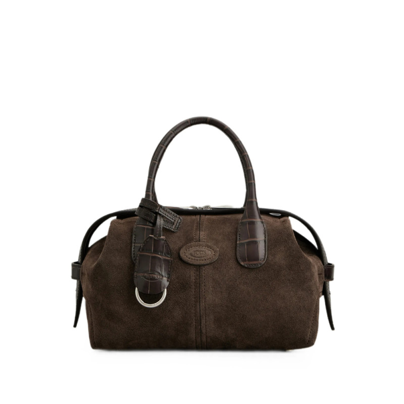 Tod's Croc-effect Suede Bucket Bag