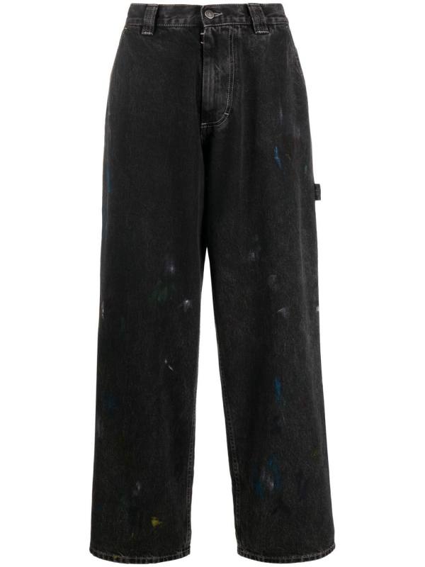 Paint wide-leg jeans