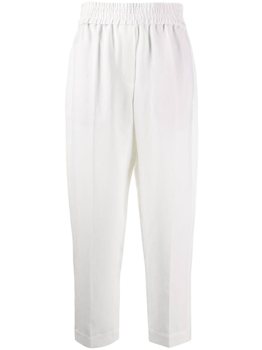 cropped tapered trousers