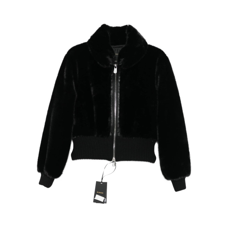 Pinko Ribbed Zip-front Jacket