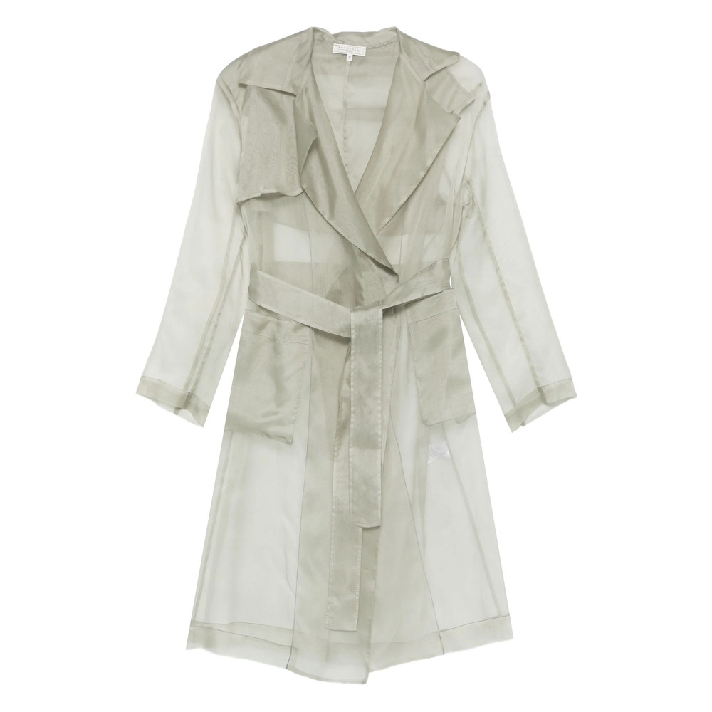 Antonelli Belted Sheer Trench Coat