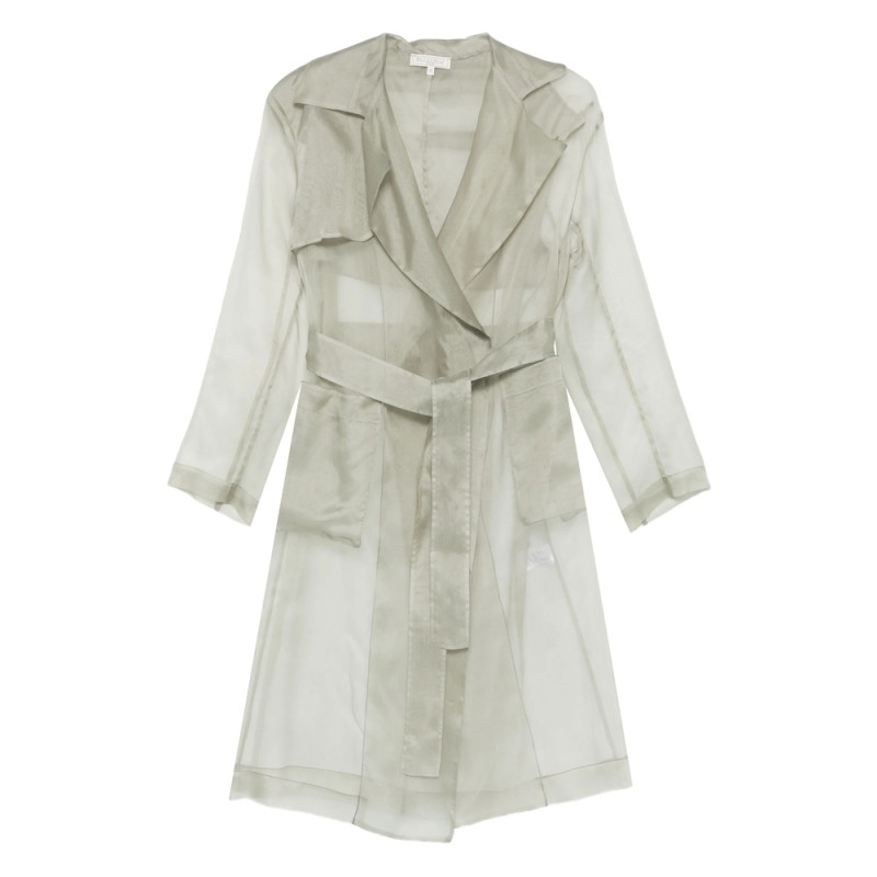 Antonelli Belted Sheer Trench Coat