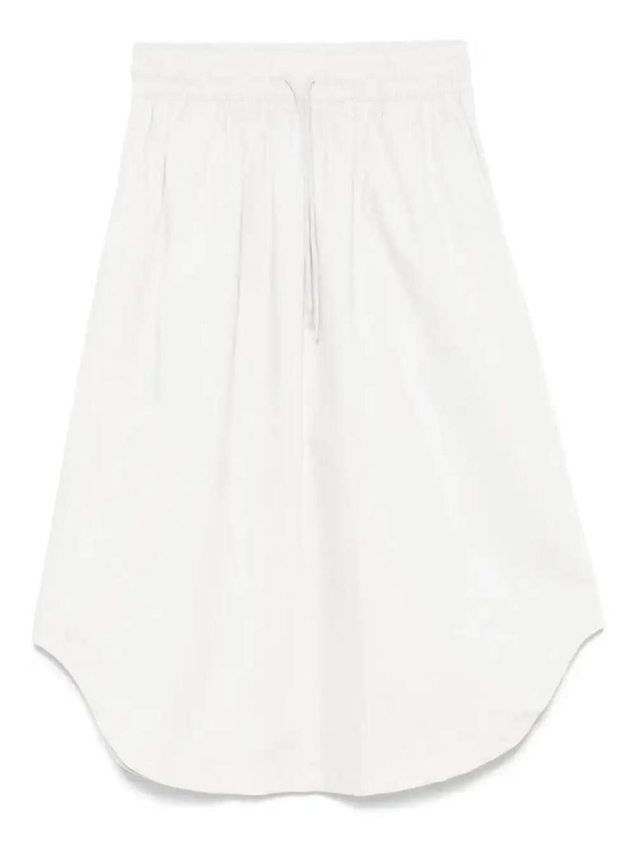 twill midi skirt