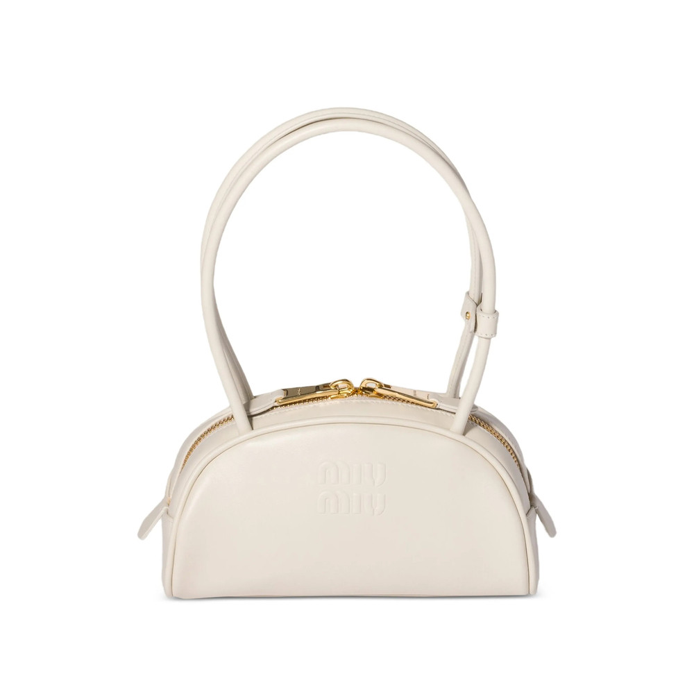 Miu Miu Beau Embossed-logo Shoulder Bag