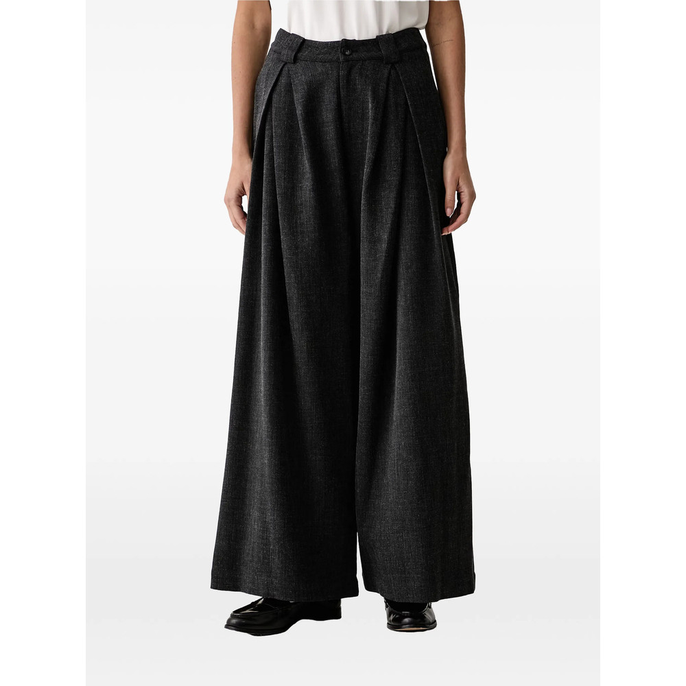 Eleh Pleated High-waist Palazzo Pants