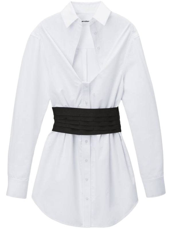 deconstructed mini dress