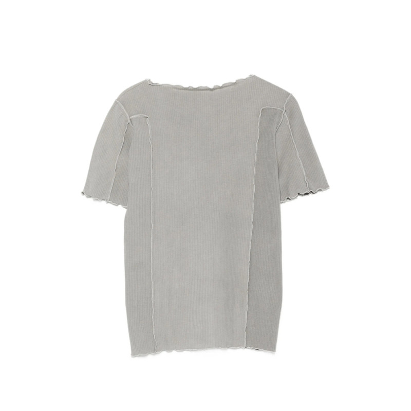 Baserange Ribbed-knit Boat-neck T-shirt