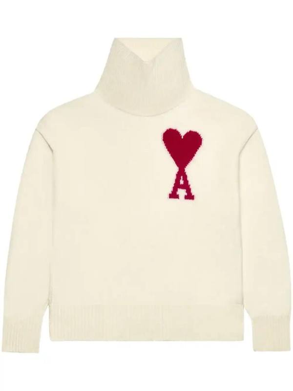 intarsia-logo wool jumper
