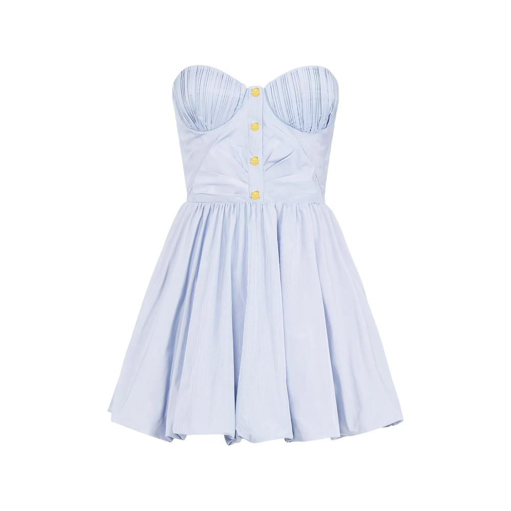 Elisabetta Franchi Striped Balloon Mini Dress