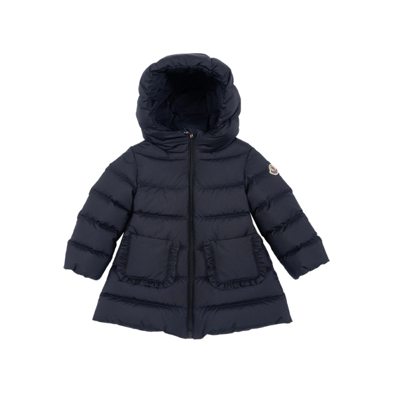 Moncler Ruffled Hooded Puffer Jacket