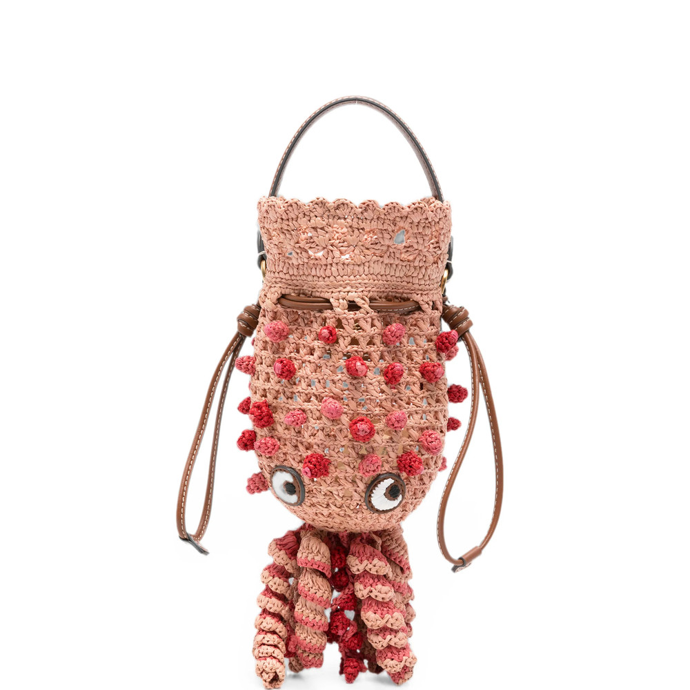 Anya Hindmarch Squid Raffia Bucket Bag