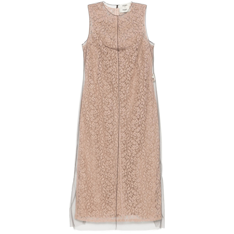 Fendi Floral-lace Midi Dress