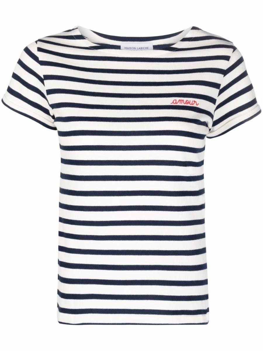 organic-cotton striped T-shirt