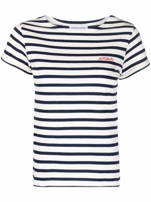 organic-cotton striped T-shirt