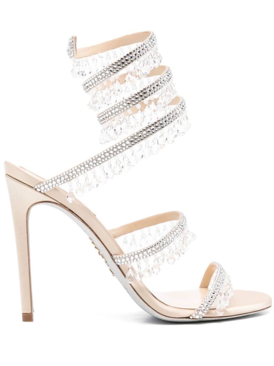 100mm Cleo crystal-embellished sandals