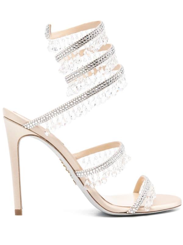 100mm Cleo crystal-embellished sandals