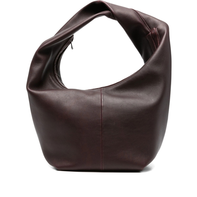 Maeden Medium Twisted Handle Leather Shoulder Bag