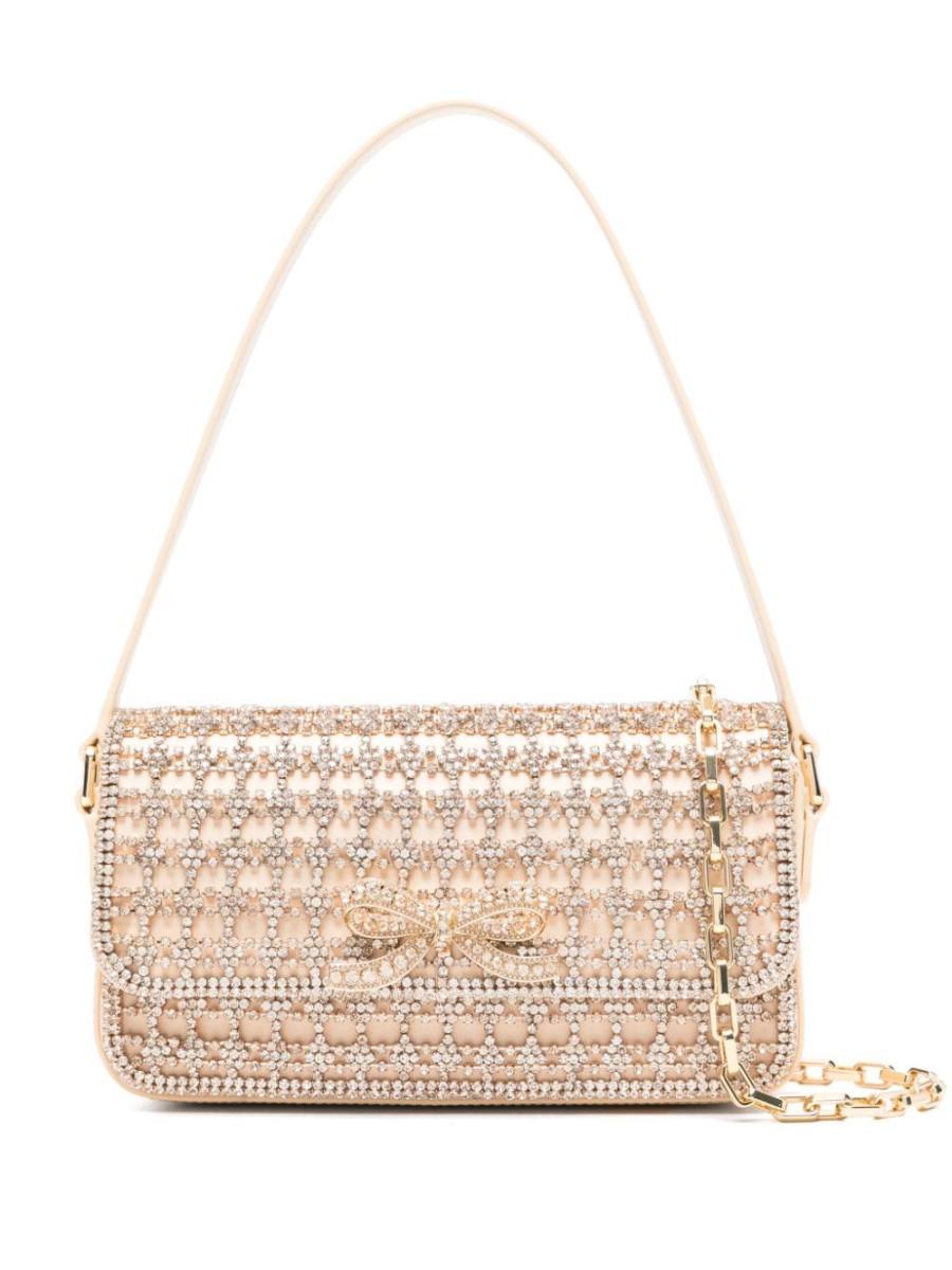 crystal-embellished shoulder bag