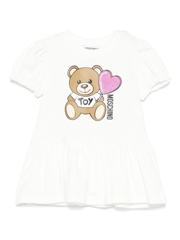 teddy bear-print dress