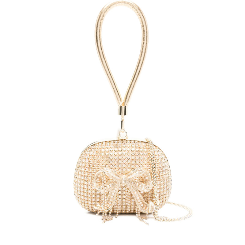 Self-portrait Mini Crystal-embellishment Clutch Bag