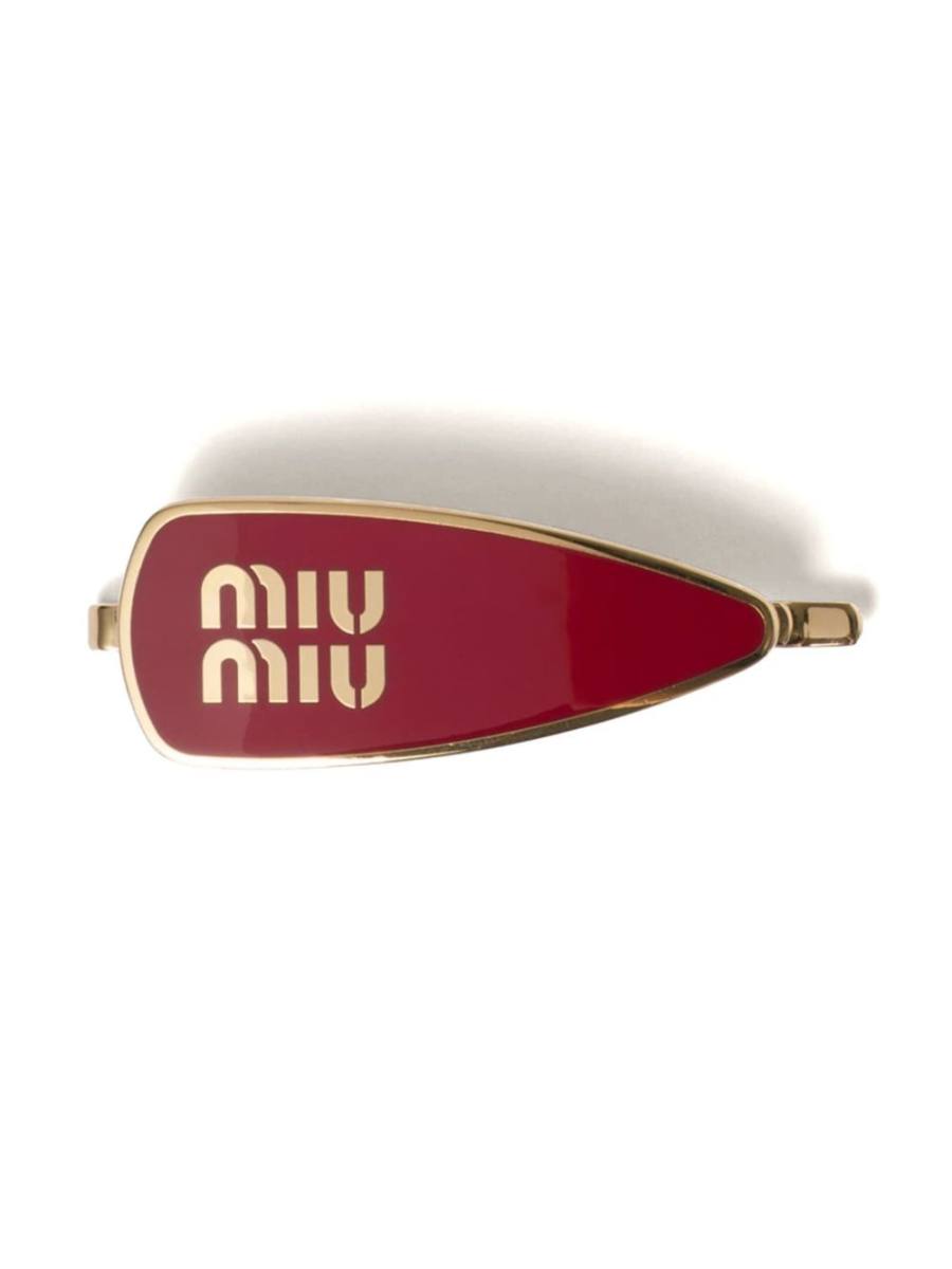 engraved-logo enamel hair clip