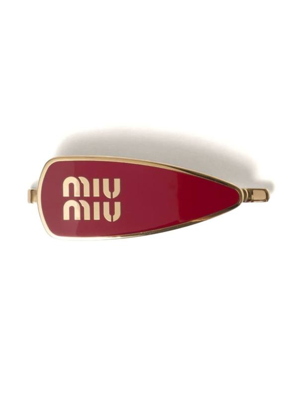 engraved-logo enamel hair clip