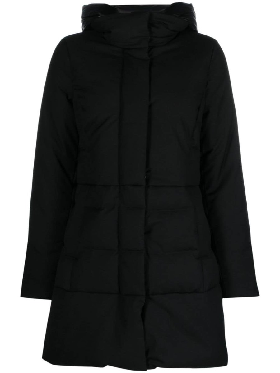 hooded puffer coat