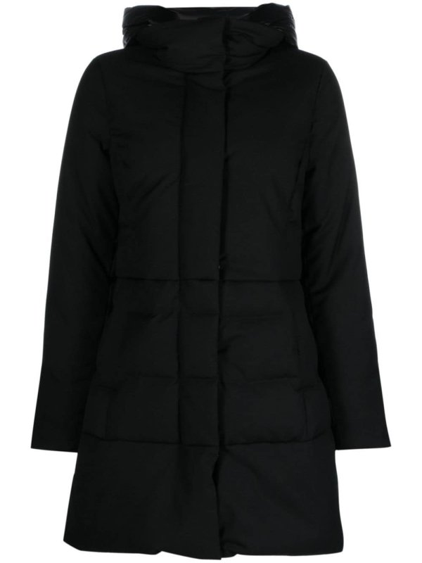 hooded puffer coat
