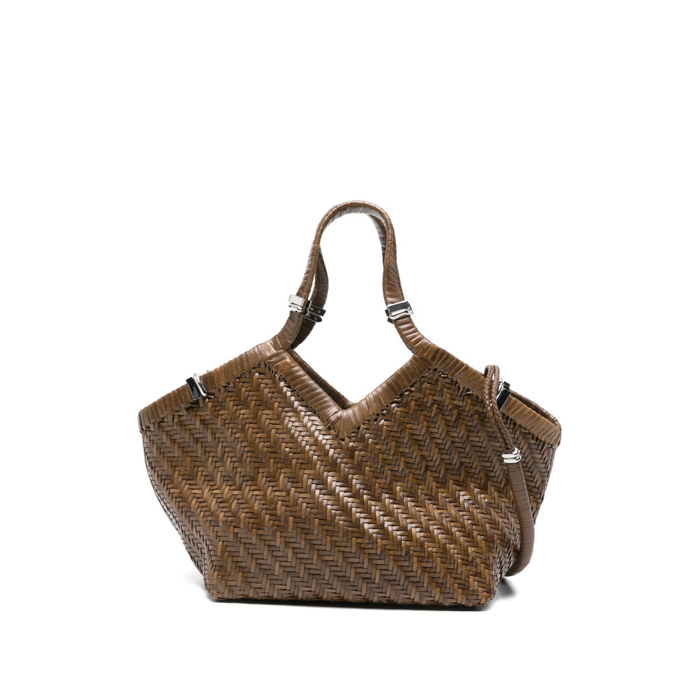 Benedetta Bruzziches Woven Leather Tote Bag
