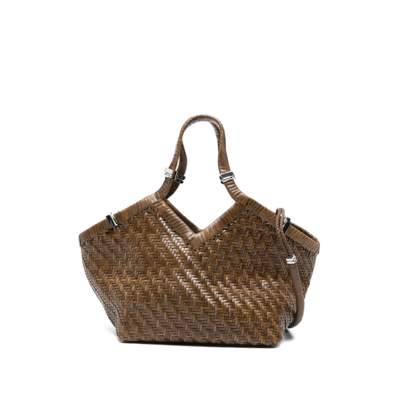 Benedetta Bruzziches Woven Leather Tote Bag