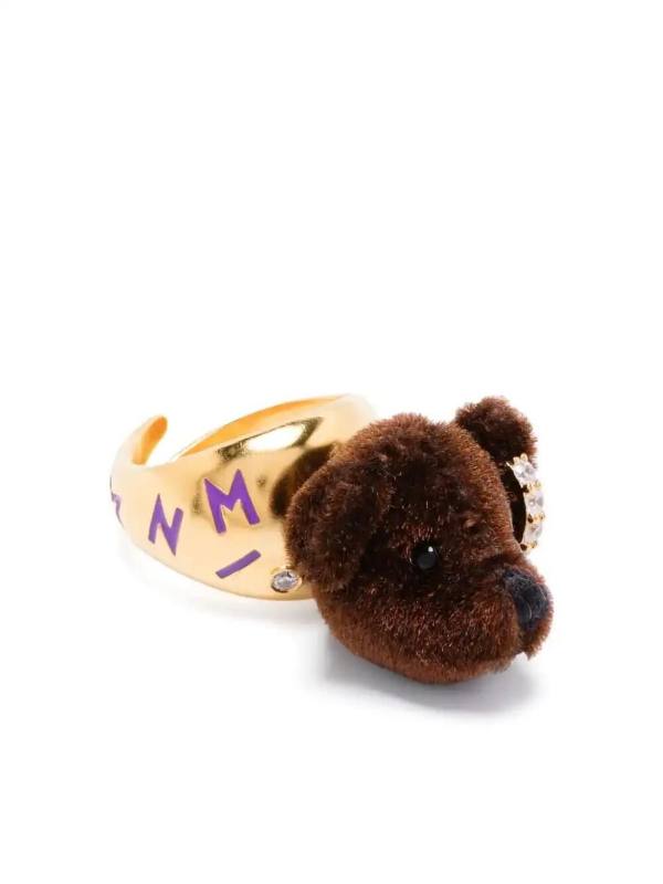 flocked-bear ring