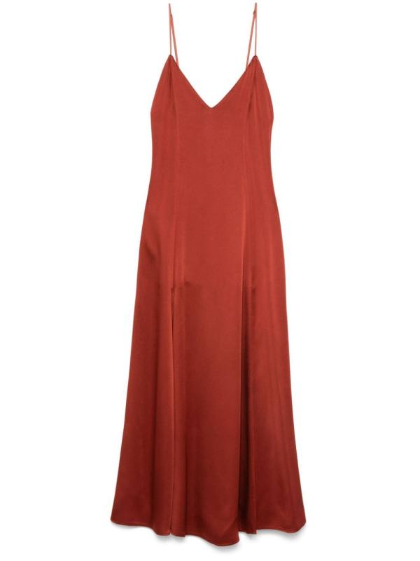 satin maxi dress